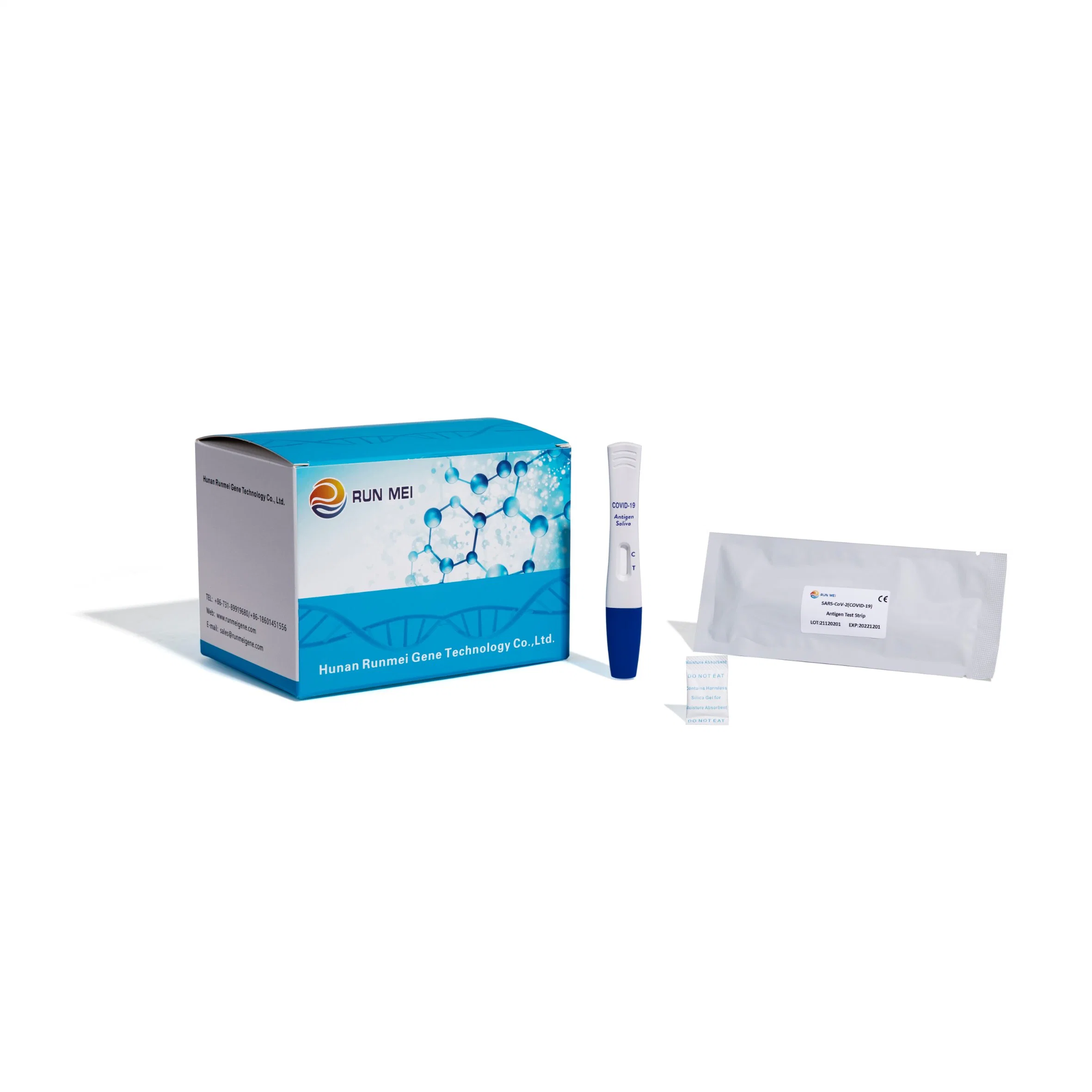 Runmei Gene 2022 Best Selling Oral Nasal Home-Use One Step Speichel Antigen Schnelltest-Kit für Selbsttests mit CE