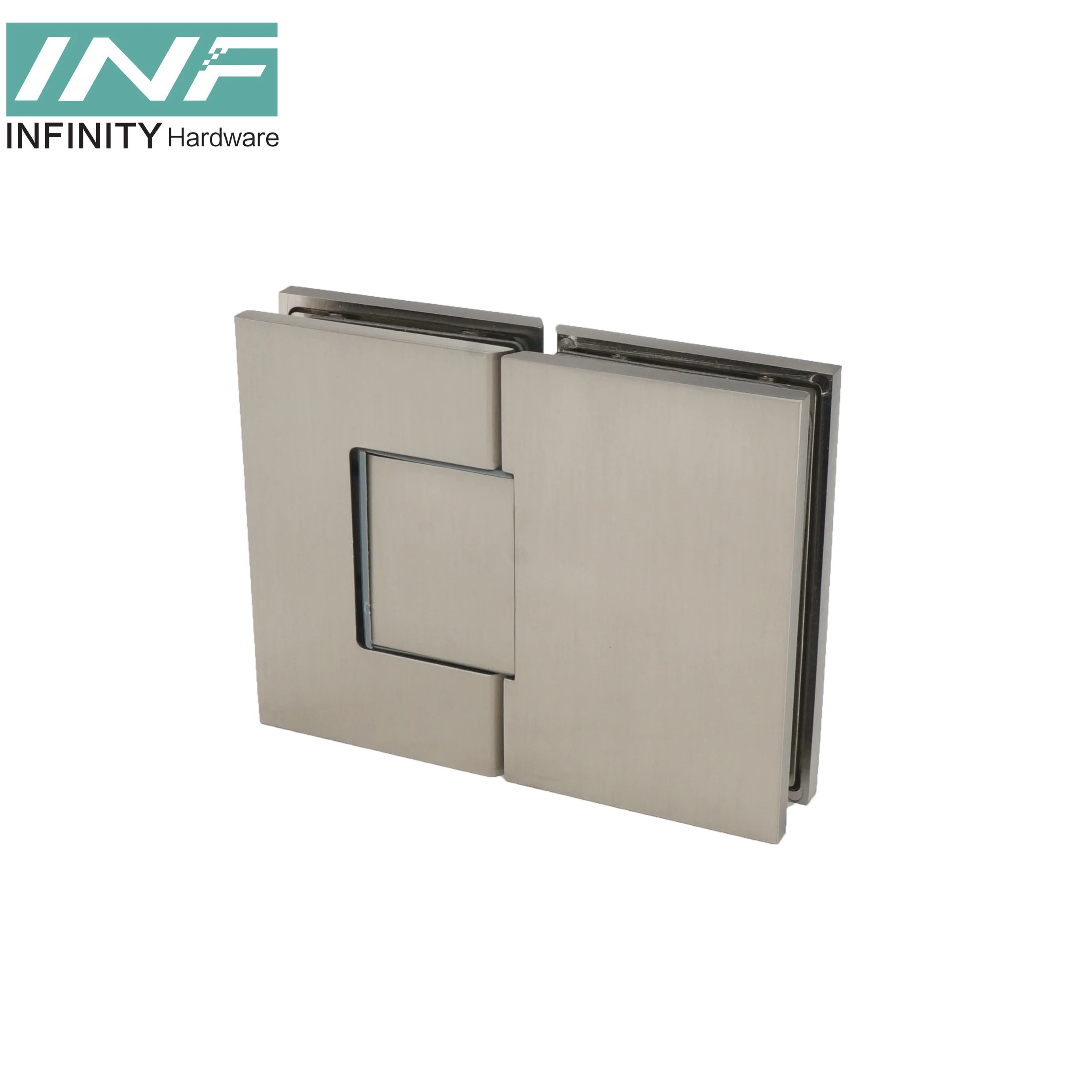 Wall to Glass 90 Degree Shower Hardware Brass Shower Screen Glass Door Pivoted Shower Hinges Bathroom Accessories