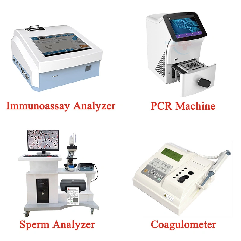 Équipement de laboratoire médical/analyseur d'hématologie/analyseur de biochimie/analyseur d'électrolyte/lecteur Elisa/machine PCR/immunoessai/analyseur de sperme/équipement de laboratoire