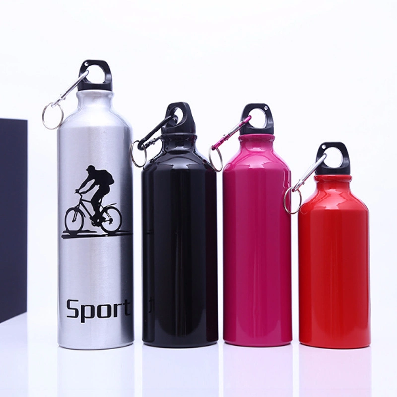 600ml 750 ml 1000ml Deportes al aire libre de Aluminio Metal ligero reutilizables Botella de agua para gimnasio caminatas Camping marcha Mountain Bike