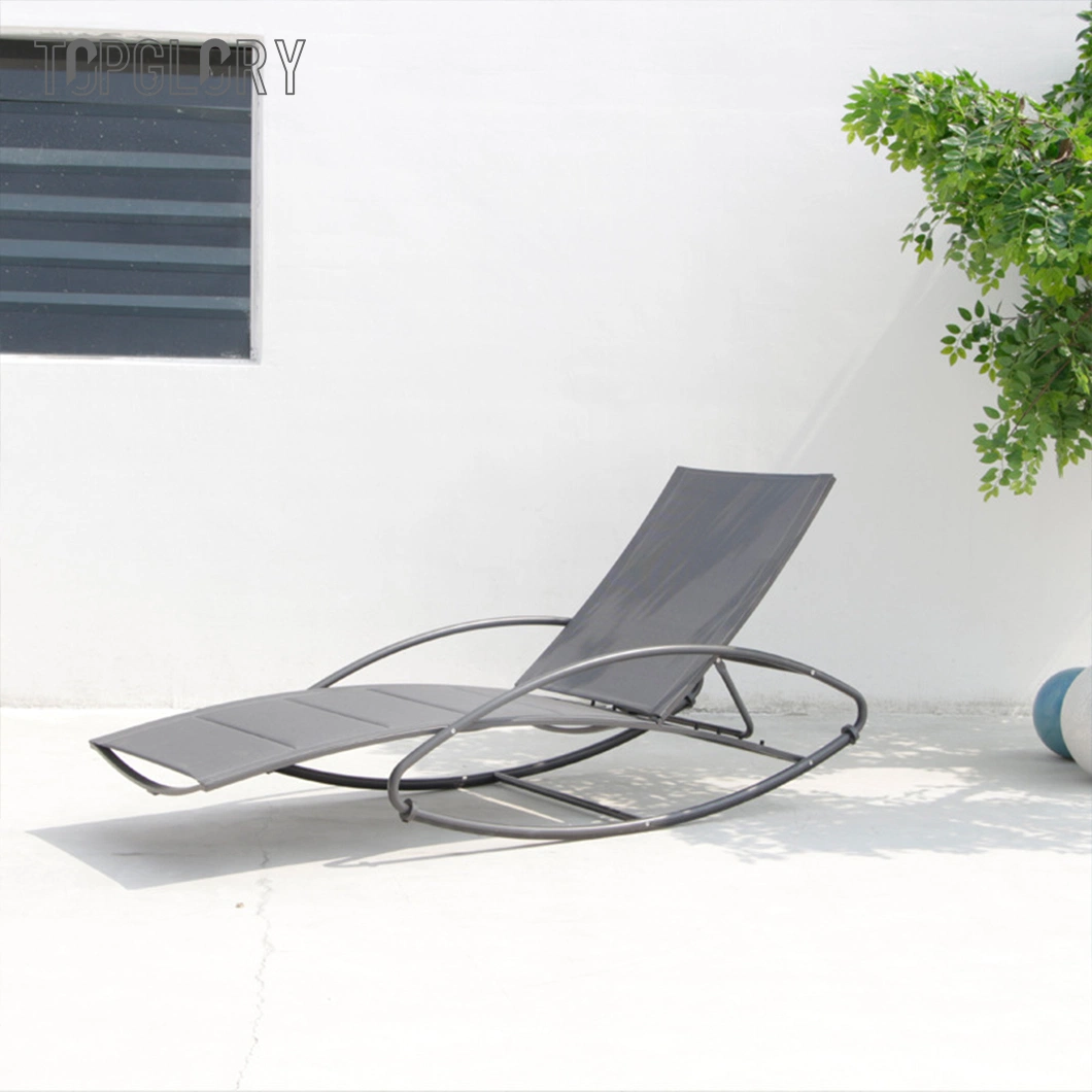 New Design Series Aluminium Frame Textilene Leisure Beach Chaise Outdoor Sun Lounger