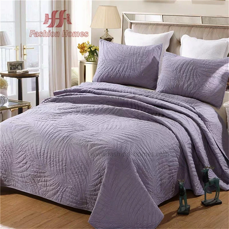 F-3523 Ok Designs Bed Sheets Embroidery Soft Quilt Bedspread Coverlet Set