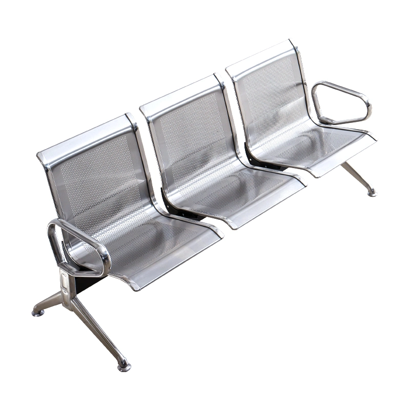 Station Waterproof Metal Bench Public Furniture Manufacture G03