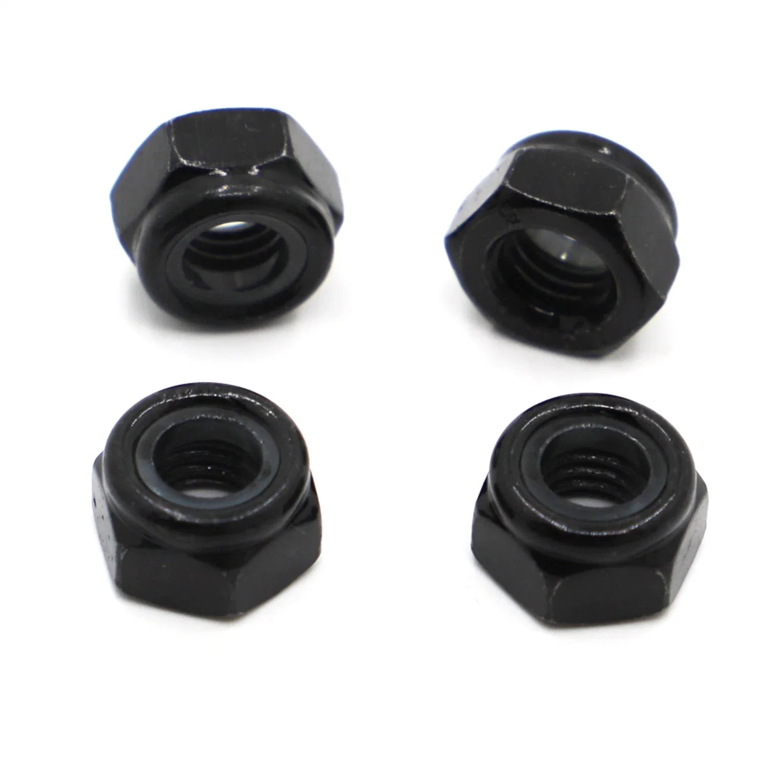 Black Nylon Insert Self-Locking Hex Nuts Locknut Slip Lock Nut