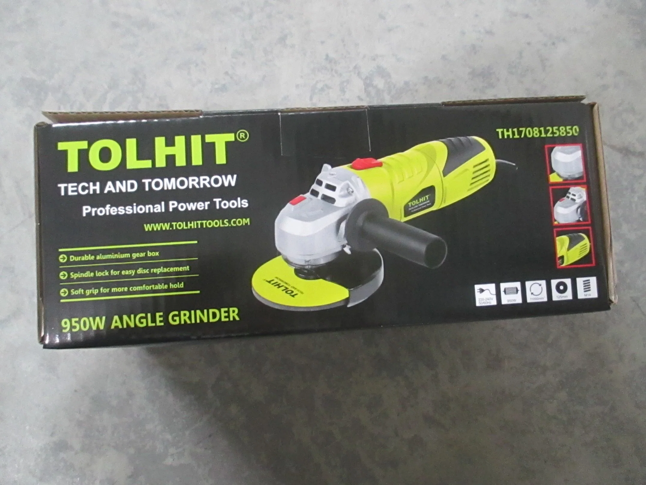Tolhit Power Tools Factory 125mm meuleuse d'angle d'accessoires électrique portable