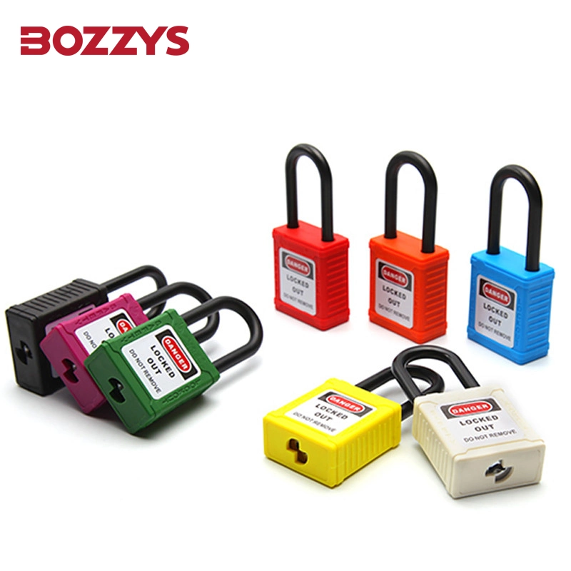 OEM 38mm Industrial Nylon Shackle Safety Padlock Lockout Lock Industrial Padlock Safety Loto Padlocks