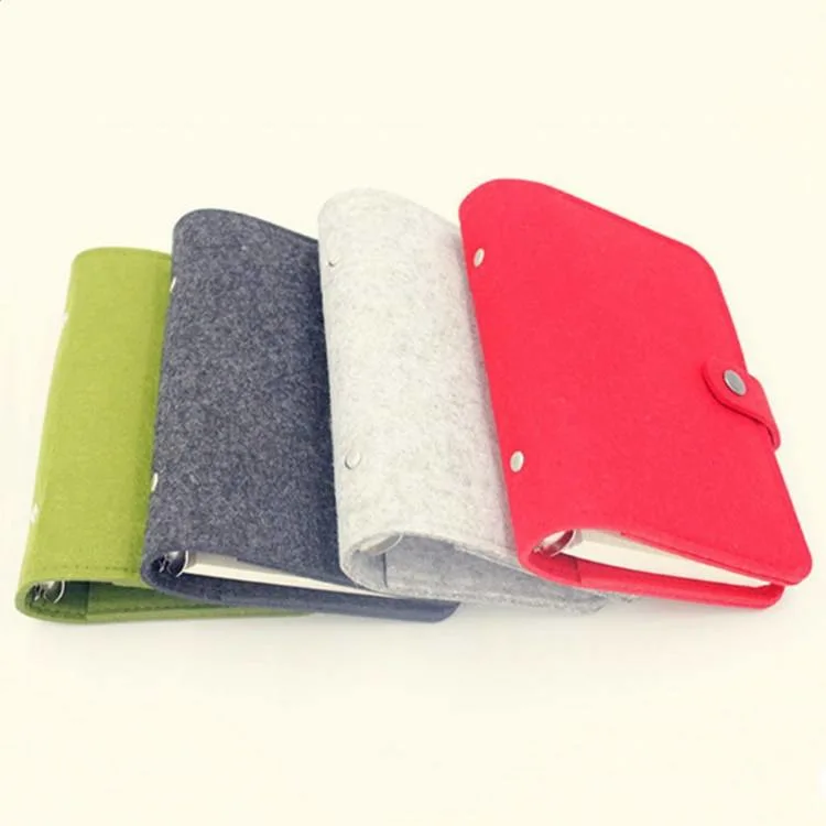 Felt Shell Fabric Note Book Loose Leaf Inner Core Notebook Diary Plan Binder Office Notebook