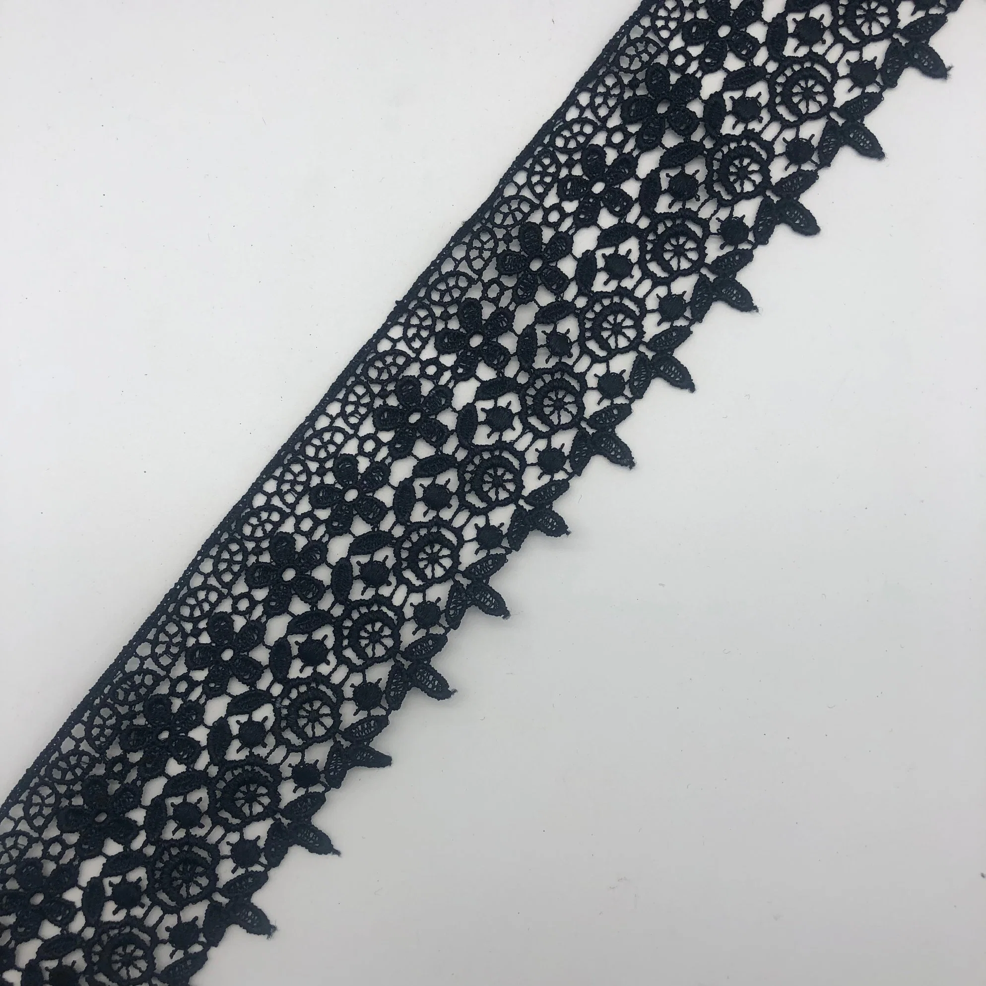 High quality/High cost performance  Embroidery Cotton Chemical Lace Purfle for Garment Accessories