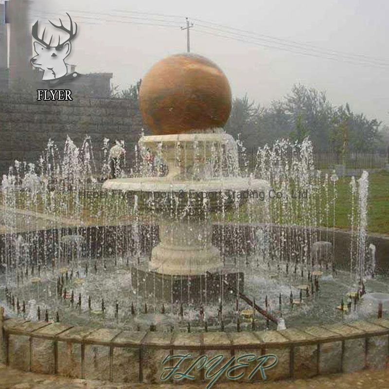Factory Price Outdoor Garden Decoration Floating Fountain Ball Marble Water Ball Sculpture