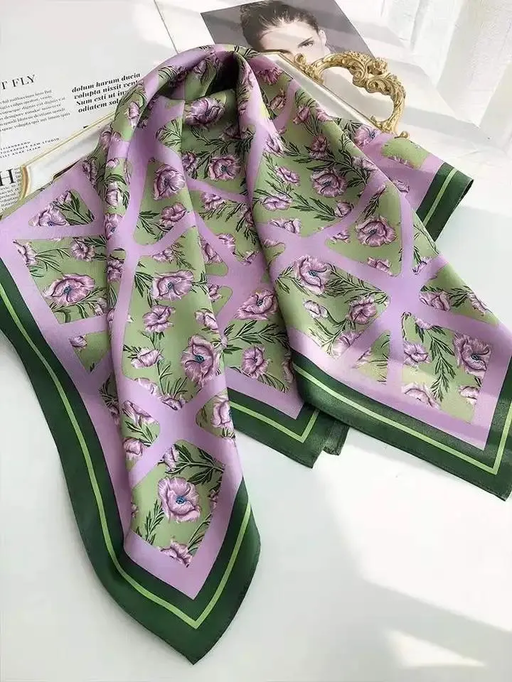 in Stock 2023 Fashion New Arrival Designer Mulberry Silk Scarf