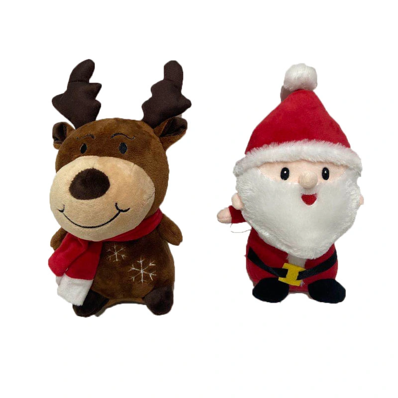 Mejor Venta de niños Regalo 2 Assted de Navidad Música Squeeze Plush Juguete