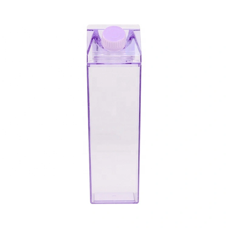 Frasco de sumo portátil para copo de 500 ml com leite escolar Studnets Garrafa de água de plástico transparente para bebidas Cartoon