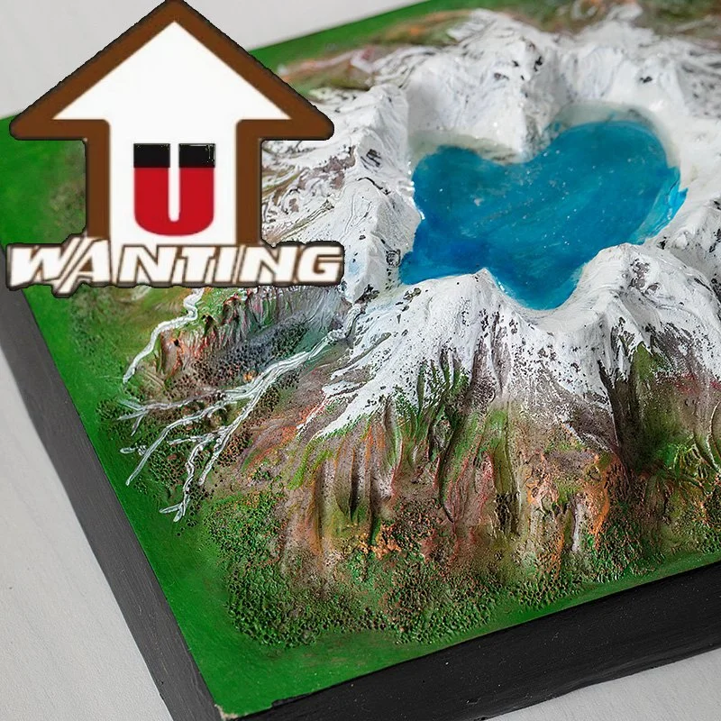 Le modèle 3D personnalisé de Heavenly Lake Building Design résine souvenir Cadeaux touristiques