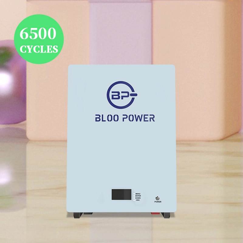 Bloo Power 400Ah 500Ah LiFePO4 Cargador Solar de litio de 15kwh pack de batería Powerwall Banco copia de seguridad