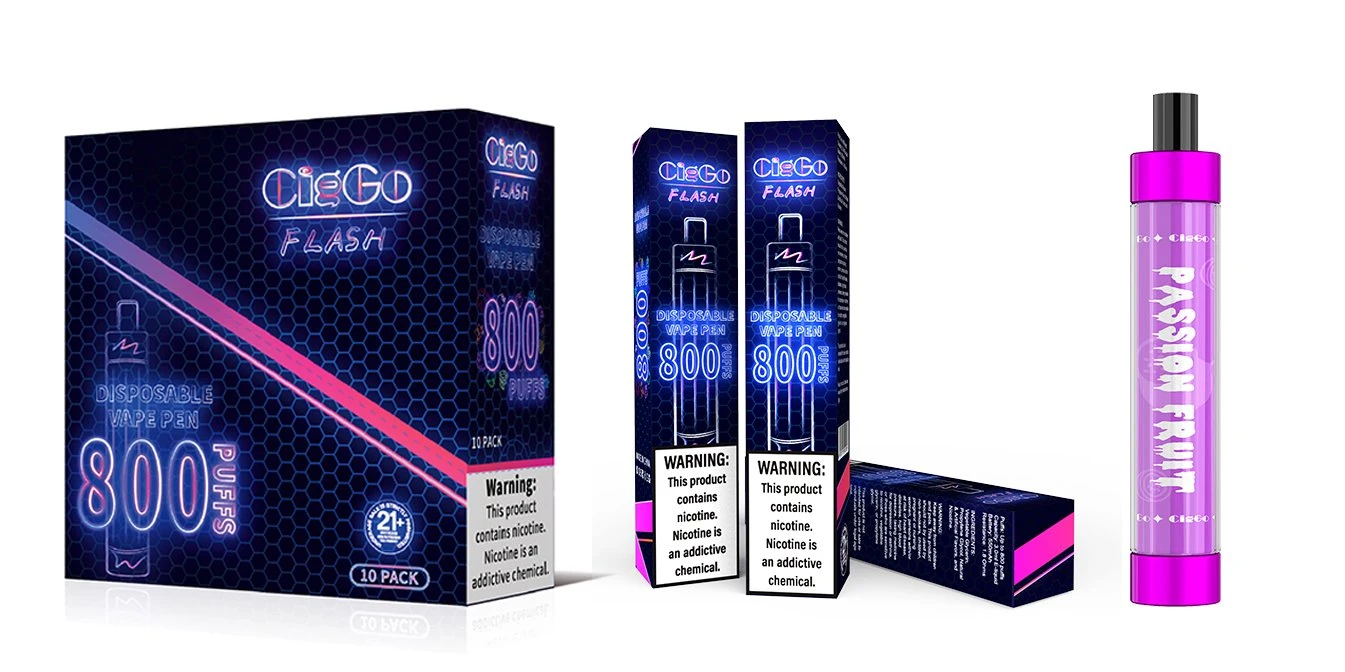 Marcação CE certificado RoHS Preminum personalizada OEM grossista flash de luz LED 550mAh caneta Vape Single Use e cigarro