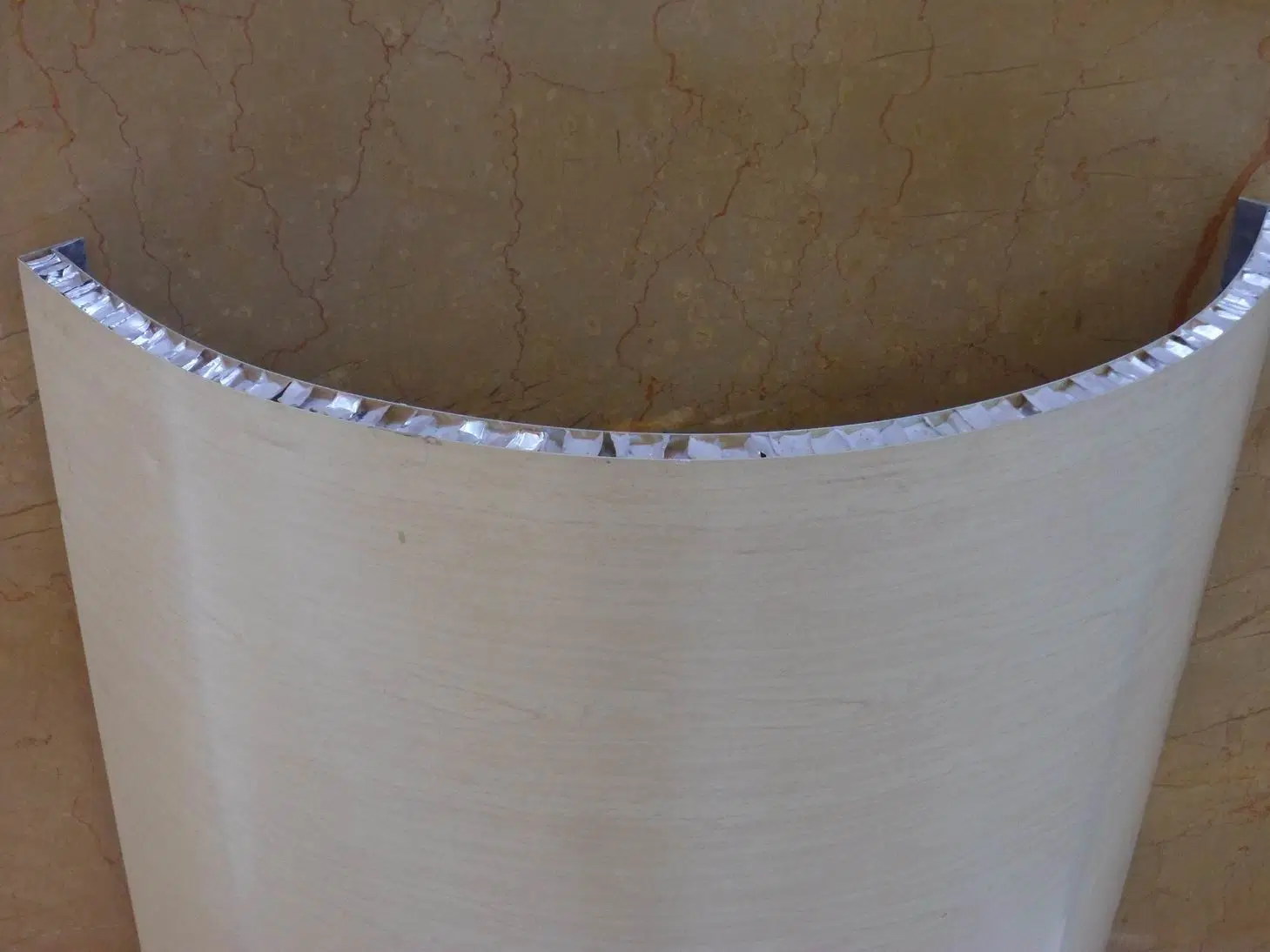 Curved Aluminum Honeycomb Panel Building Material