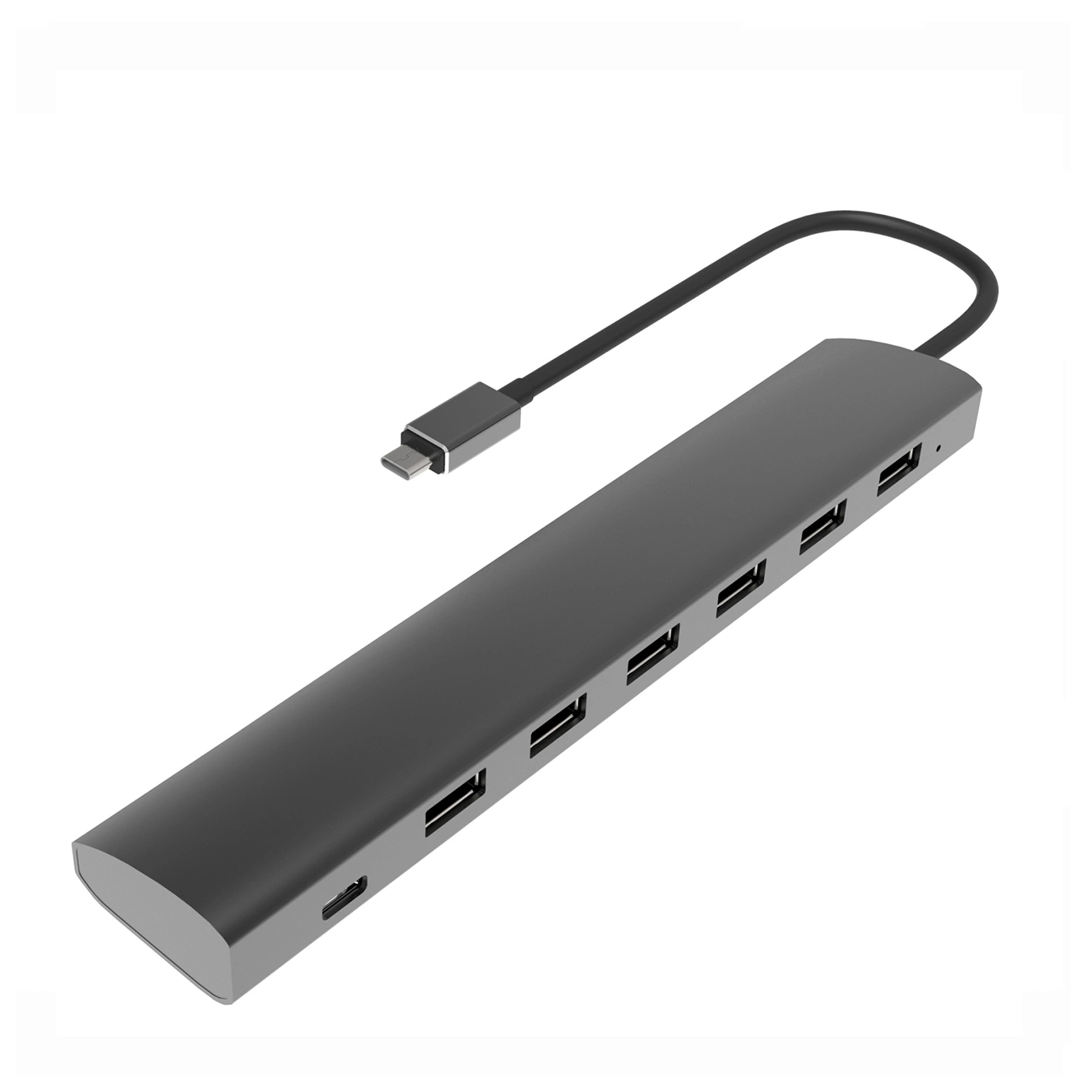 Uh3074c1-C Superspeed Usb 7 puertos USB 3.0 HUB de aluminio