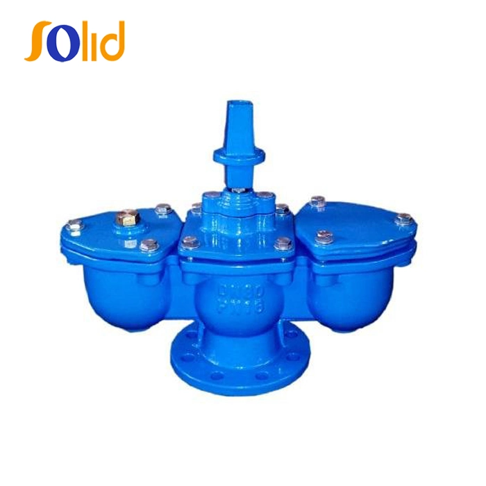 Ductile Iron Double Orifice Air Valve with Integrated Isolating Valve