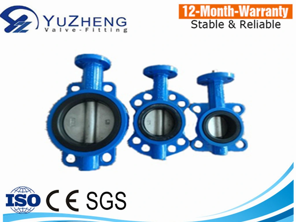 All Sizes Wafer Flange Pneumatic Butterfly Valves Pneumatic Actuator