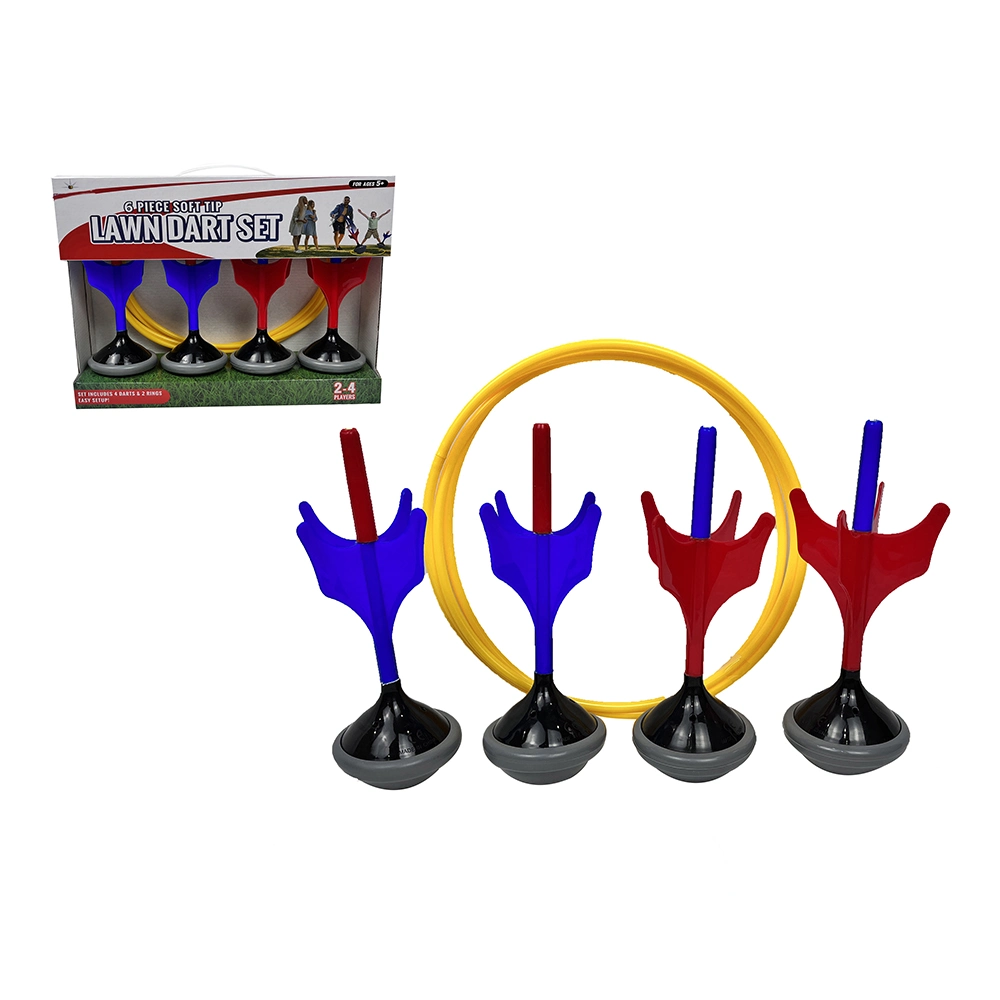 Jeu amusant de jouets d'extérieur phosphorescents dans les Dark Lawn Darts