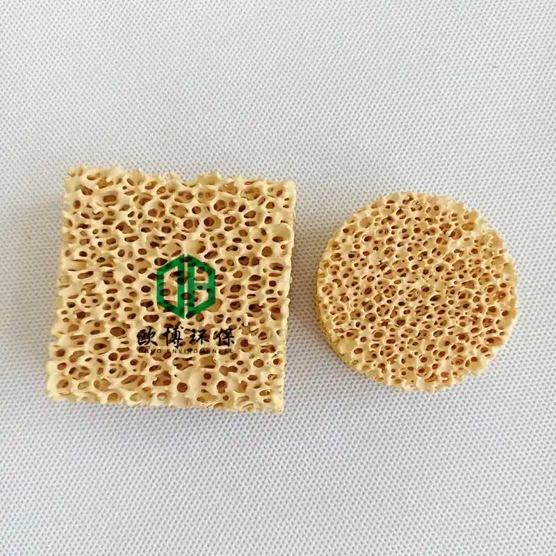 High Pass Rate Zirconia Filter Resistant Ceramic Foam Filter for Molten Metal Filtration