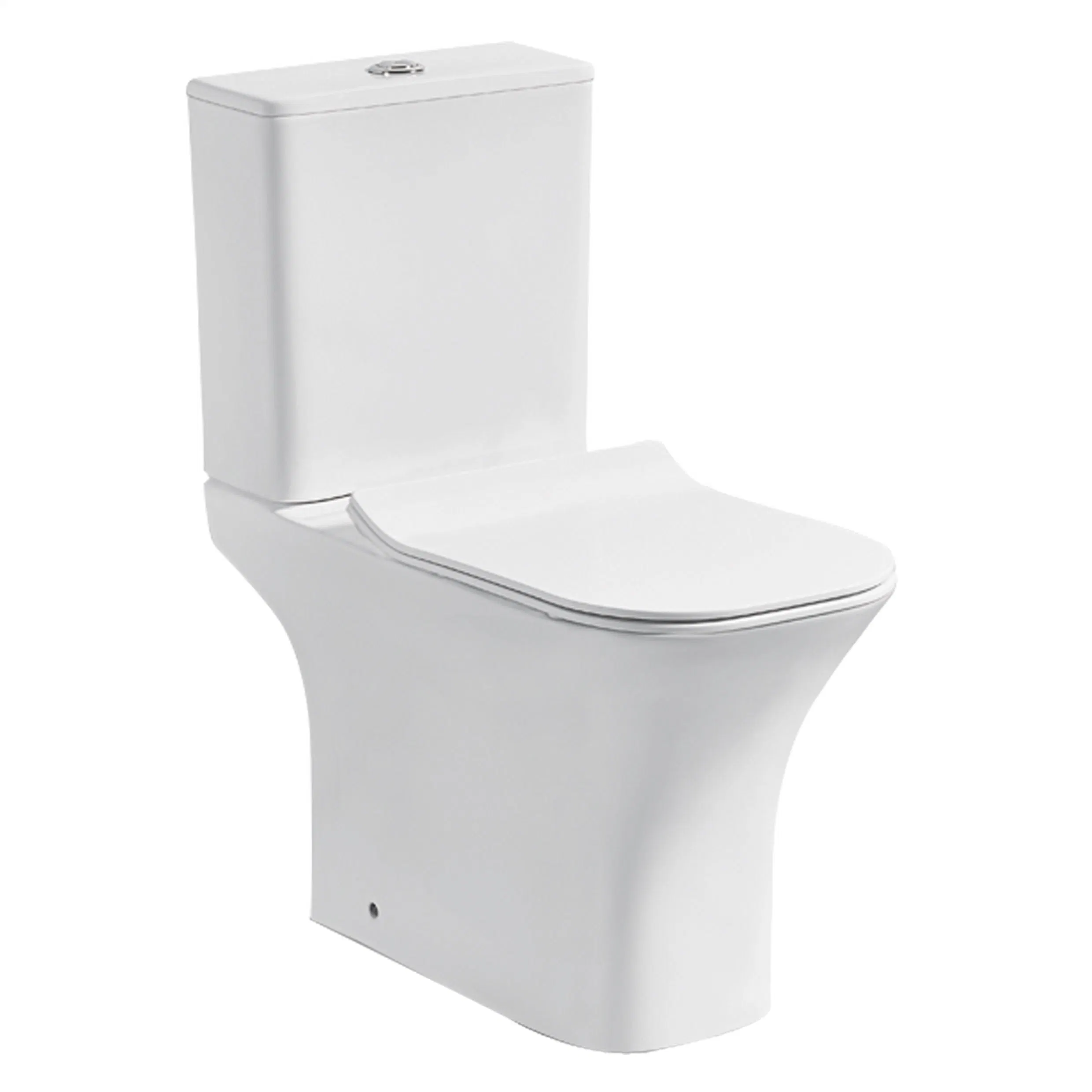 Sanitary Ware European Western P Trap Washdown Water Two Piece Toilet