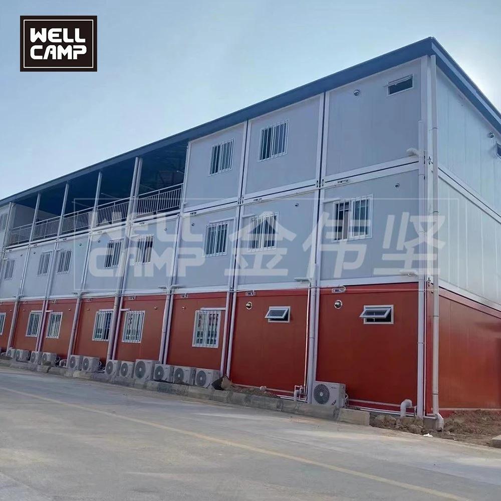 Factory Customizable 20FT Rock Wool Isolation Room Sandwich Panel Prefab Container School