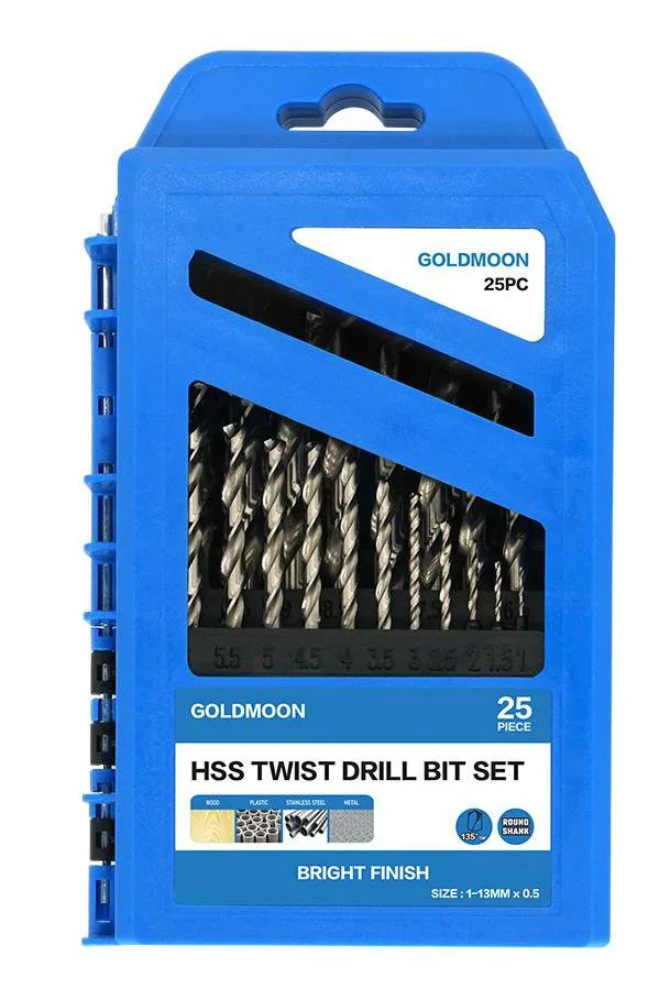 HSS 4341 Full Ground Twist Drill Bits with White Finish