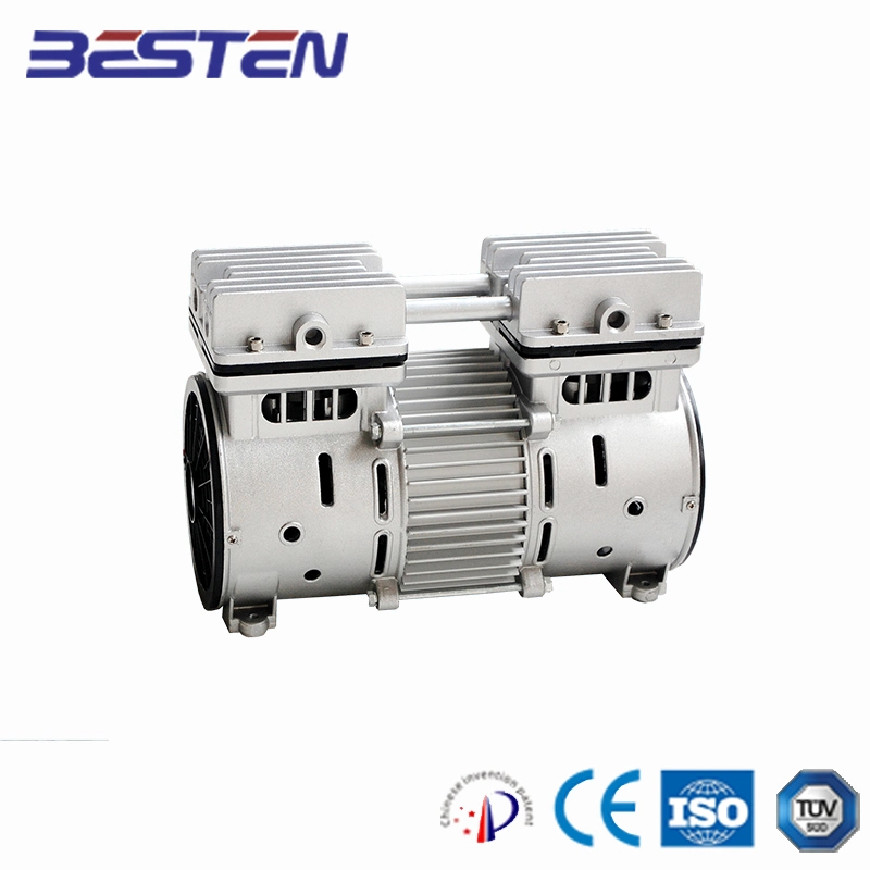 Reciprocating Piston Air Compressor AC DC Copper Wire Motor Air Pump Large Displacement Compressor Silent Oil-Free Air Compressor