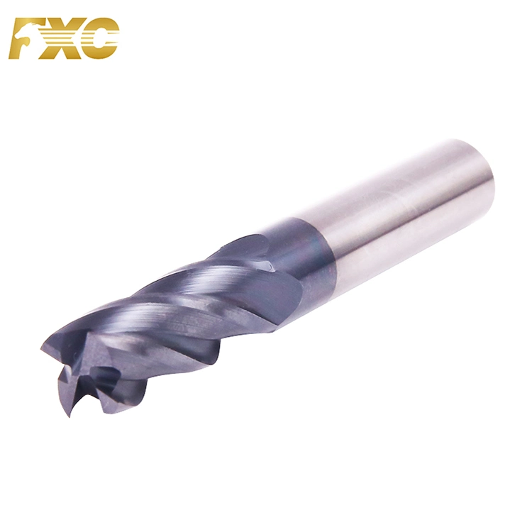 4 Flute HRC50 Fin de carbure solide outil de découpe de revêtement diamant Mill