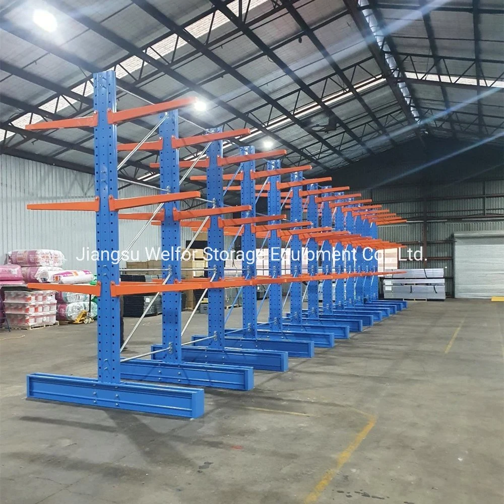 Heavy Duty Single or Double Arm Cantilever Racking for Industrial Warehouse Storage