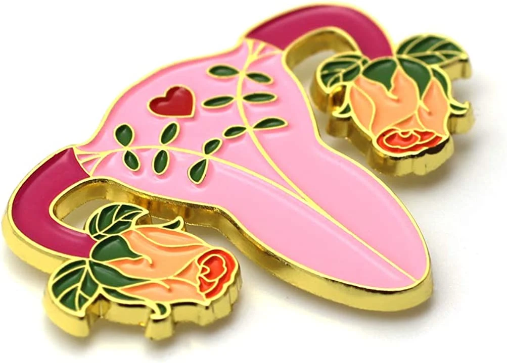 Grow a Pair Anti Patriarchy Promotion Gift Women Decoration Original Factory Hot Selling Feminist Soft Hard Enamel Glow in Dark Custom Gold Plated Badge