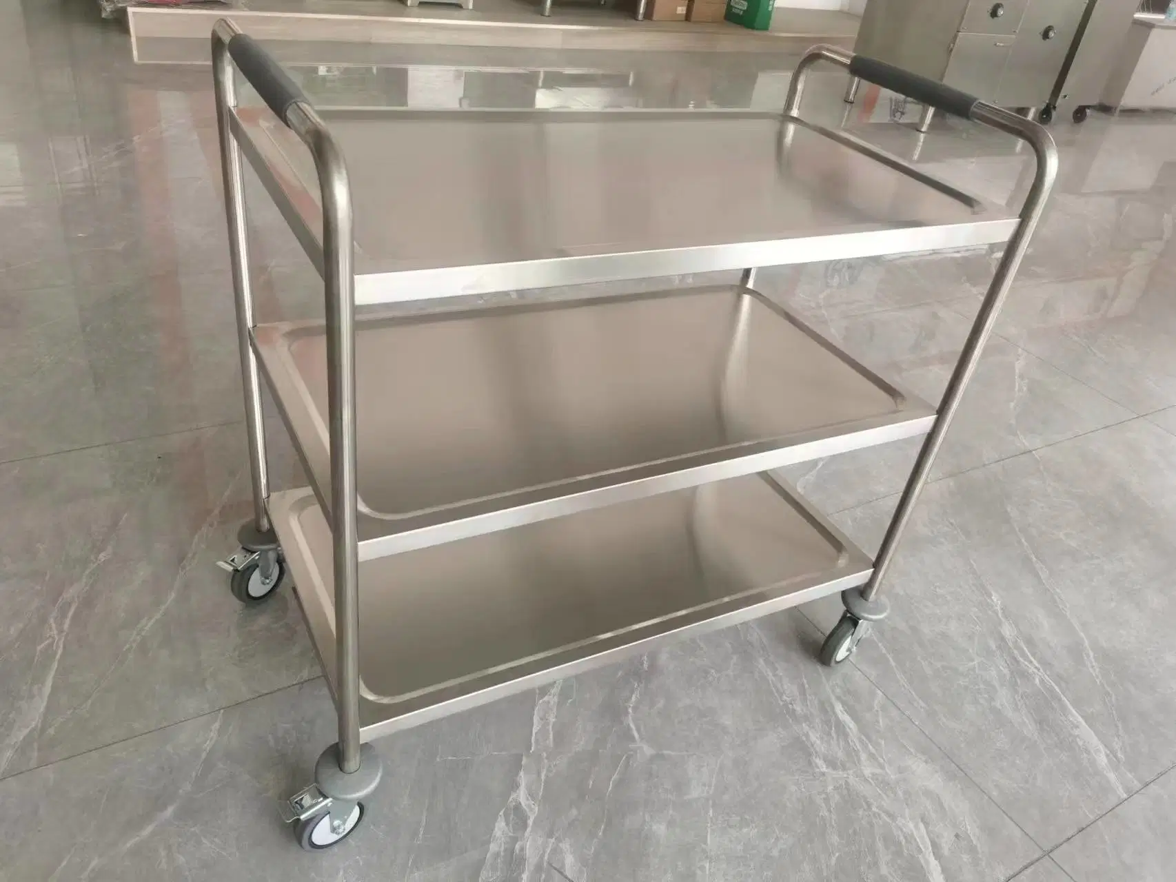 Buen Precio de producto Nuevo Servicio de Negocio Trolley Acero inoxidable Carrito de Servicio