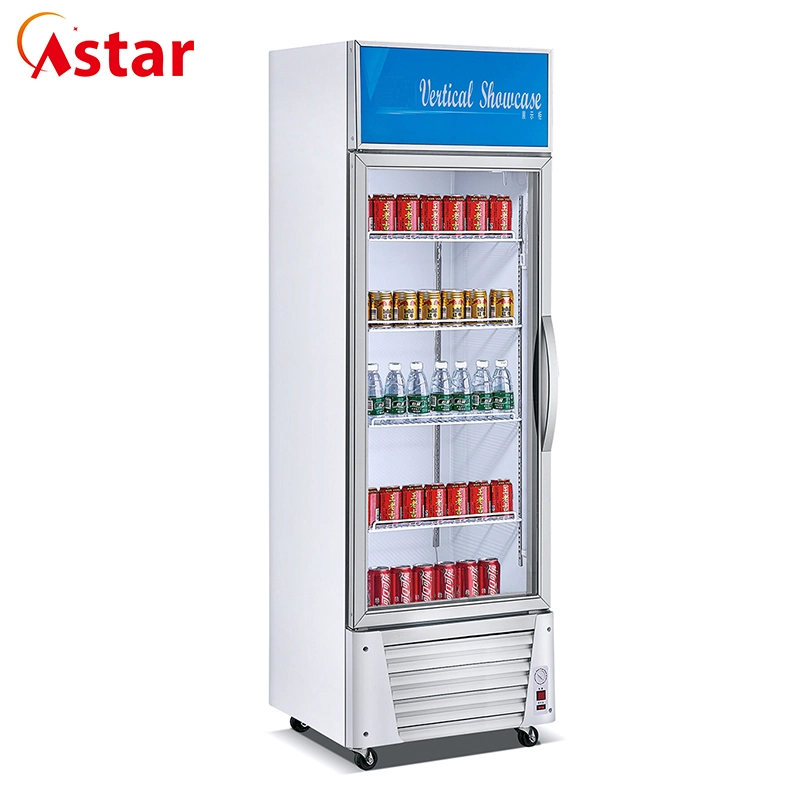 Supermarket Showcase Two Doors Big Capacity Beverage Showcase/Display with Ce