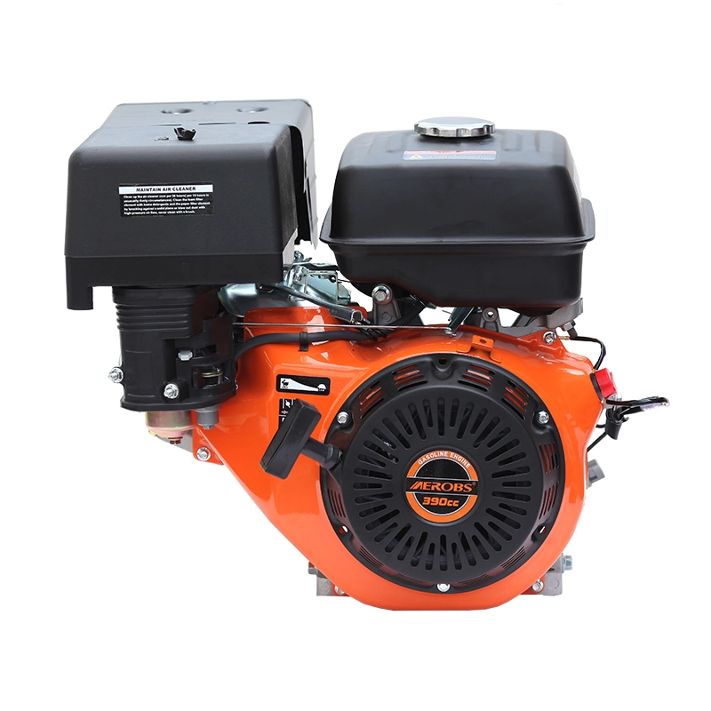 BS390 4 Stroke Petrol Engine 14HP Single Cylinder Gasoline Engine Forced Air Cooling Pull Start Replacement Engine Gasoline Engine