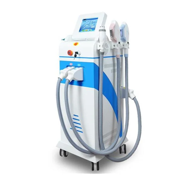 Mais recente 360 Magneto Opt IPL RF ND YAG Laser 4in1 Equipamento de beleza com depilação