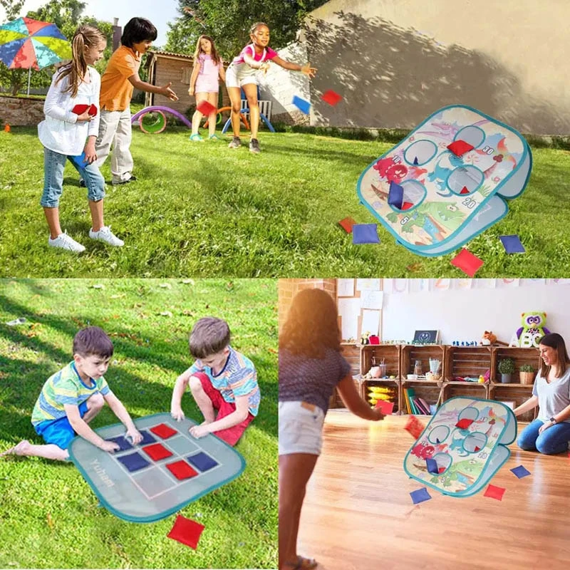 Мешок для фасоли Хгребля Universal Target Play Детская игрушка Детский Спорт Игра взаимодействие между родителем и ребенком Динозавр Съемка вне помещений DART игры