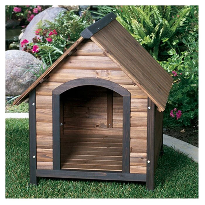 Bohn Hut Shaped Wooden Pet Dog House 0218