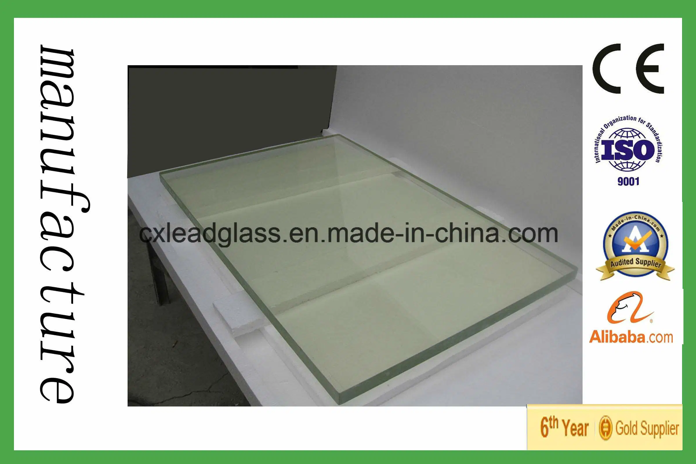 High Transparent 2mmpb /Radiation Shielding/ X Ray /X-ray /Protection Safety Lead Glass Windows Medical for Hospital CT Room
