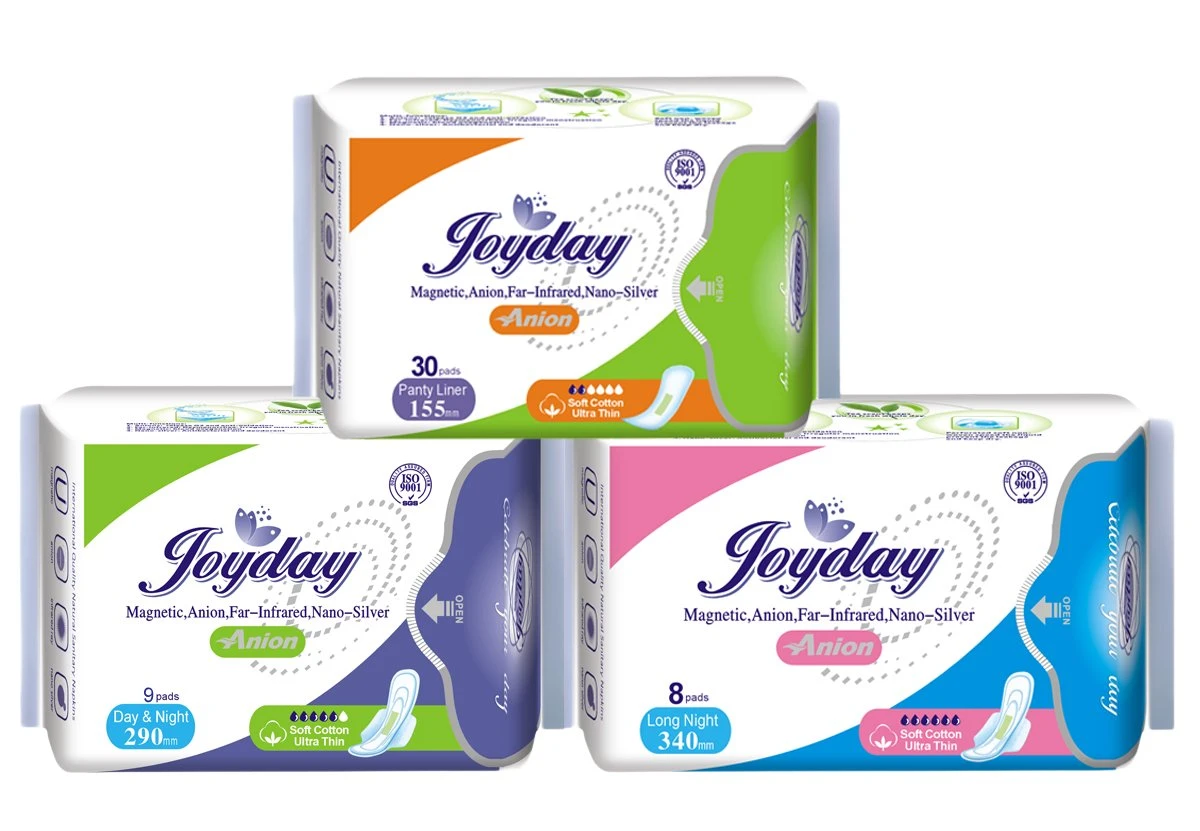 Anion absorventes higiênicos mulheres pastilhas de Maternidade sanitários feminino guardanapo
