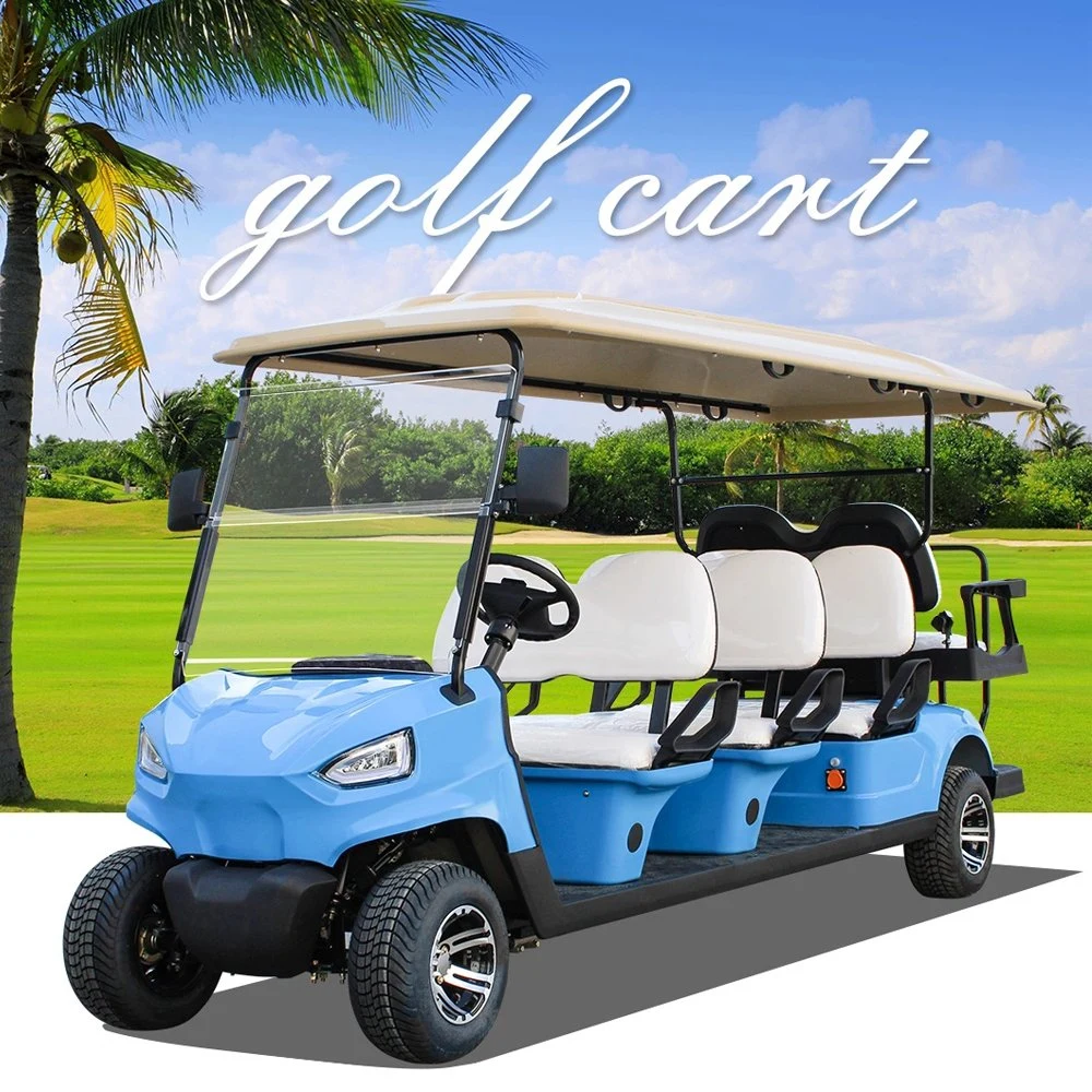 8 Seater Can Be Customized Lithium/Lead-Acid Battery Electric Beach Golf Cart Buggy