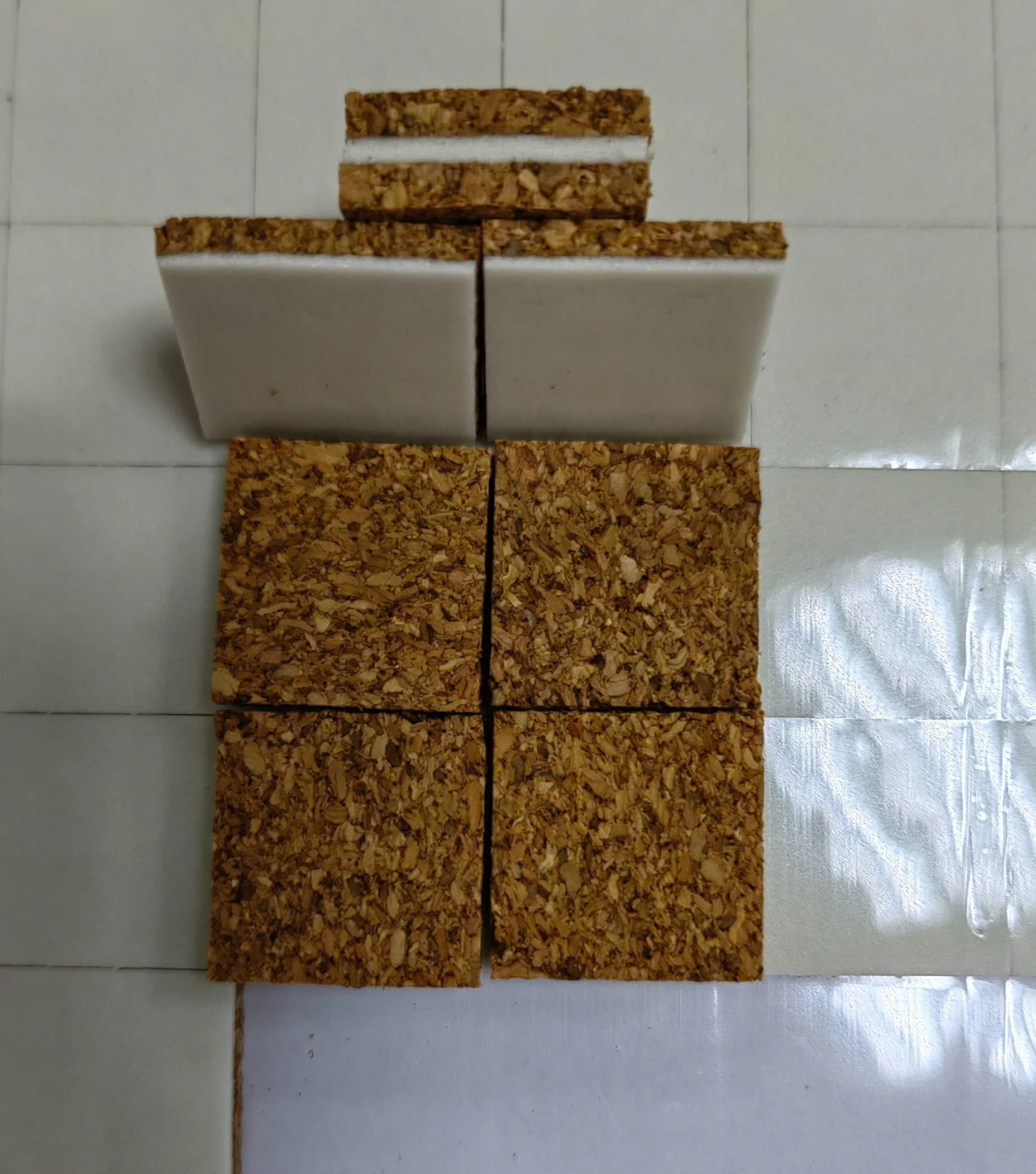 Adhesive/Static Glass Protection Cork Pads