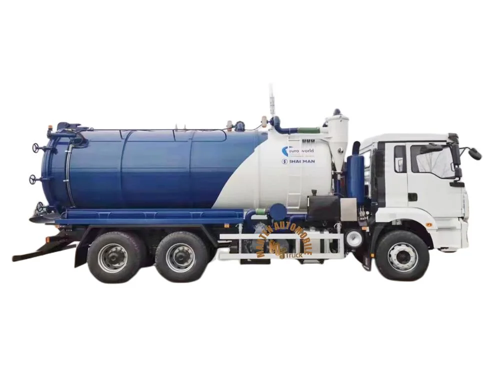 Shacman 20cbm 20000L High Pressure 20m3 Toilet Jetting Sewage Vacuum Truck