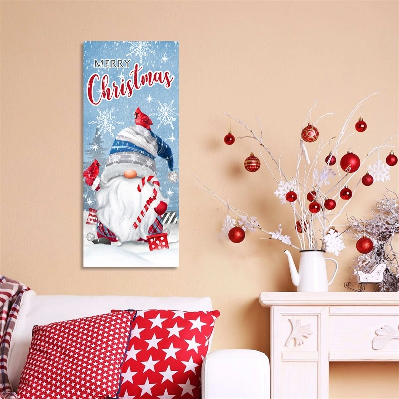 3 Piece LED Lighted Joy Christmas Gnomes Canvas Wall Art Pint for Home Decor