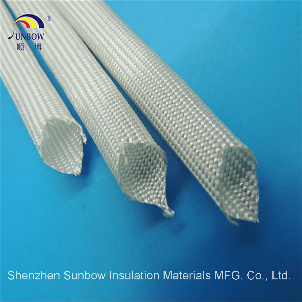 La alta temperatura 500c trenzada de fibra de vidrio resistente al calor de protección de cables eléctricos Manguitos de aislamiento