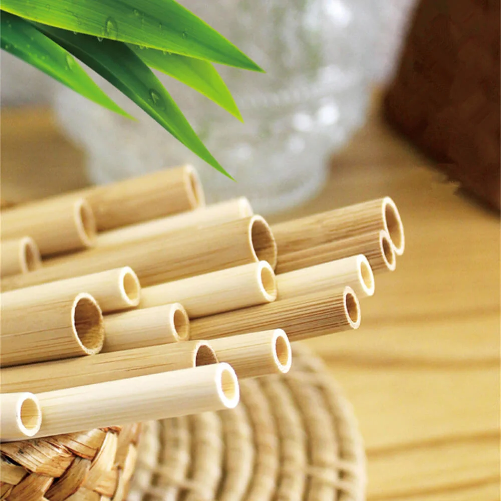 Custom Natural Reed Grass Disposable Reusable Bamboo Drink Straw