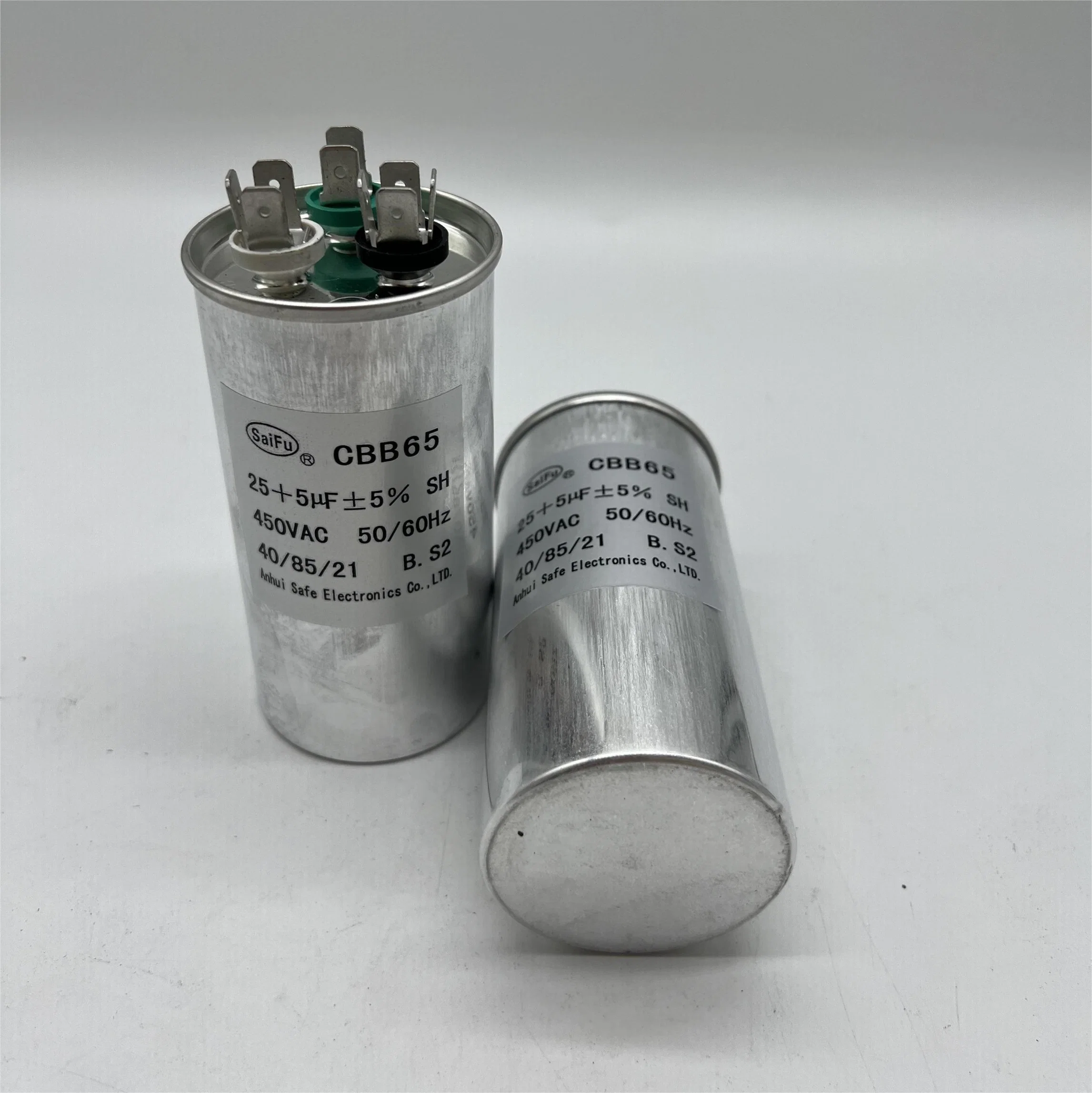 Condensador de película de Motor AC AC Capacitor Capacitor Dual Cbb65