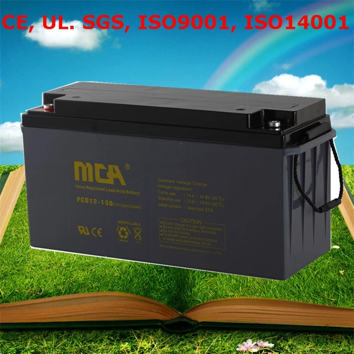 Deep Cycle Gel Battery 12V 120ah Used for Solar / Boat/ Sweeper