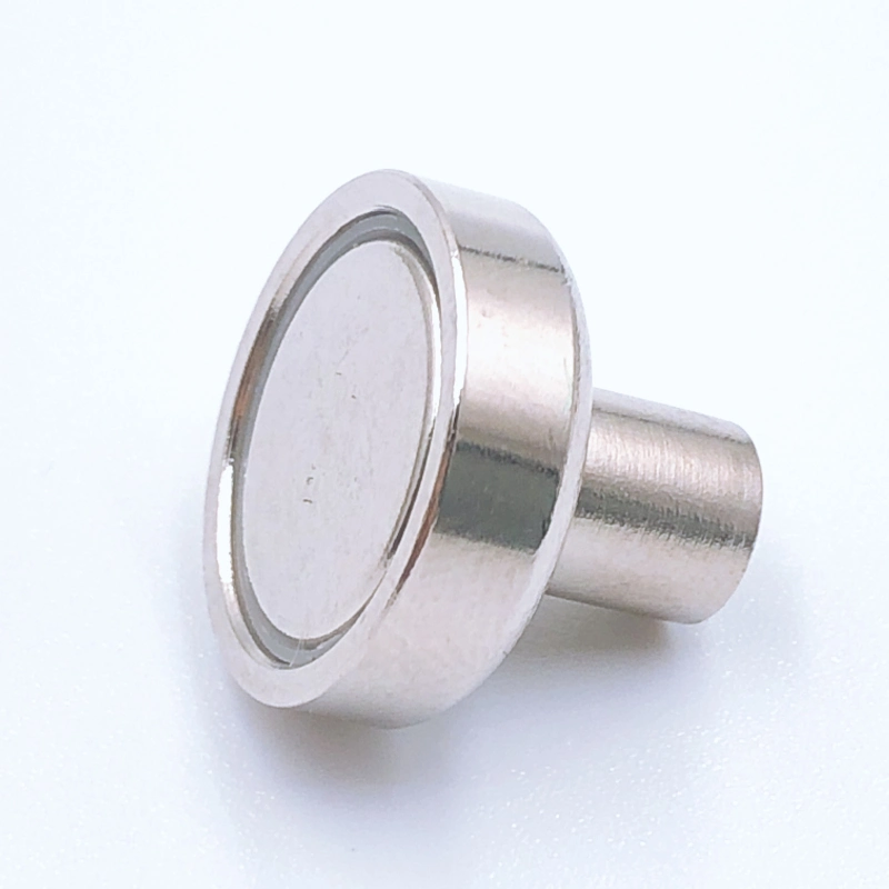 YYD25 M5 22kg Pull Force Strong Neodymium Pot Magnet with Inner Thread