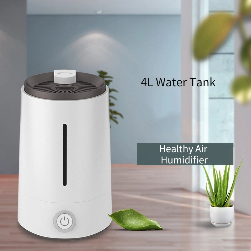 Top Fill Ultrasonic Cool Mist Maker Large 4L Capacity Ultra Silent Room Desktop Air Humidifier with Aromatherapy